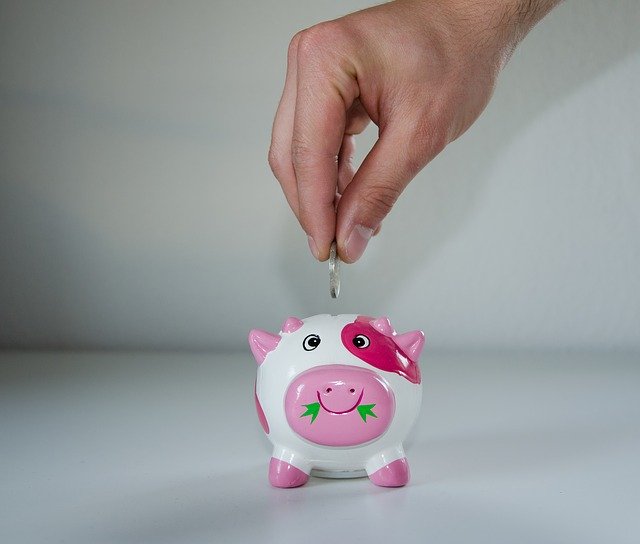 Small deposit piggy bank