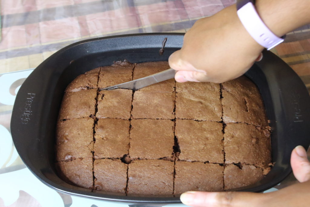 baked chocolate brownie