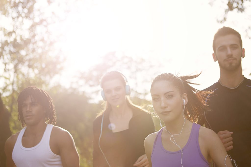 group of joggers