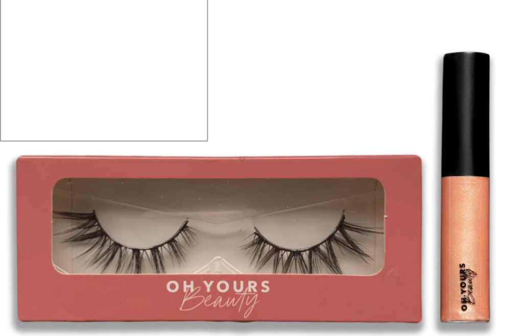 OhYours Beauty lashes and lipgloss