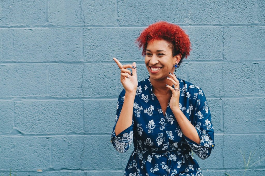 how to avoid burnout: girl laughing