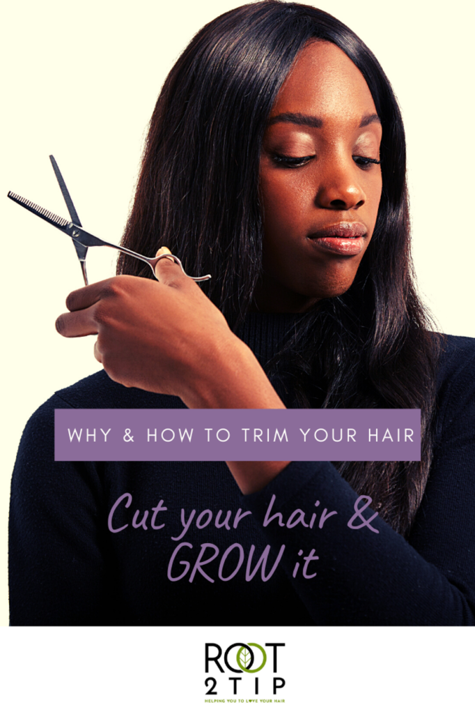 how to trim your hair blog
