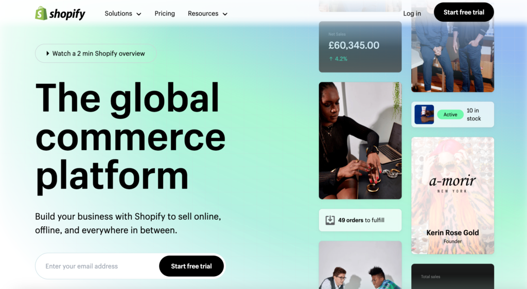 Shopify website builder